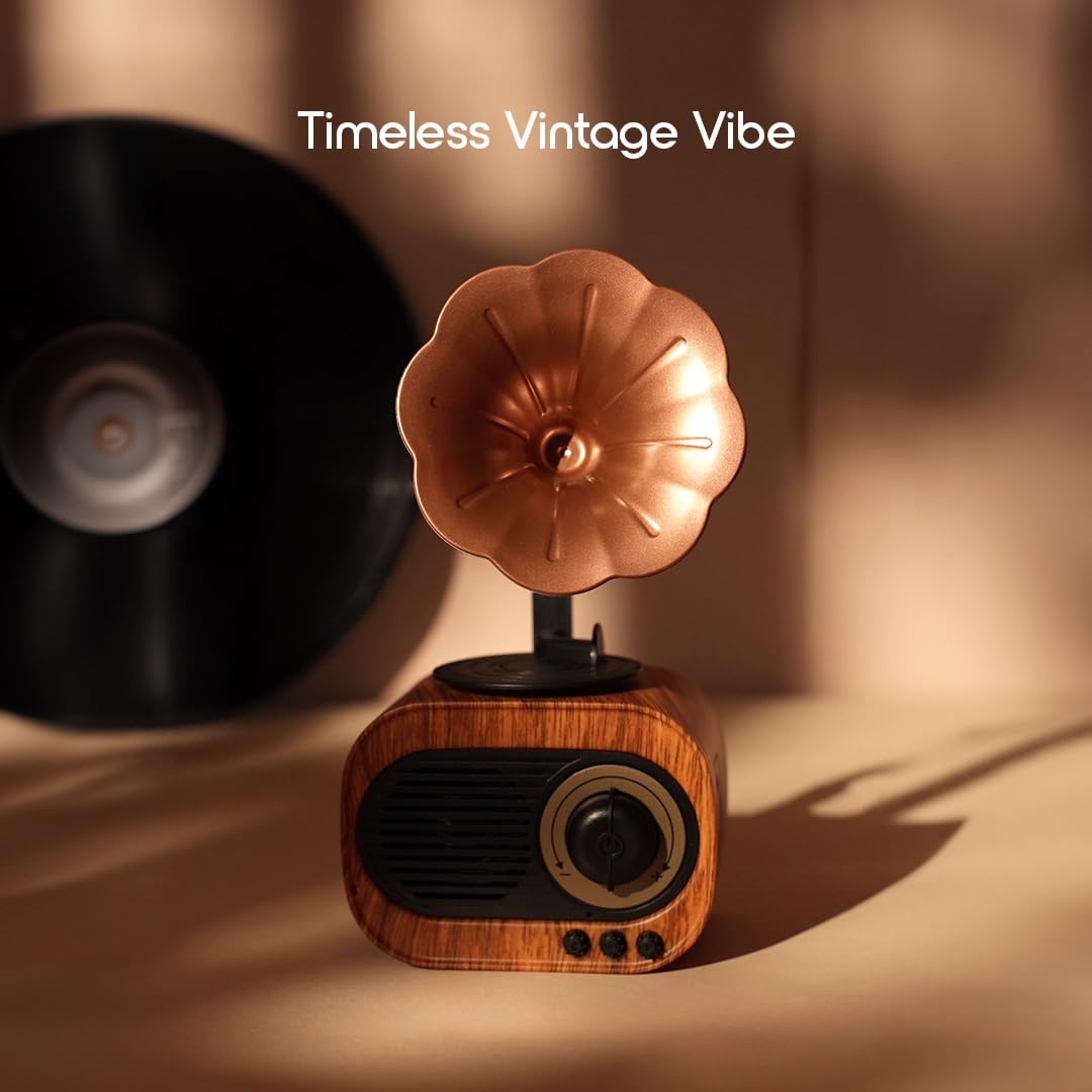 Vintage Gramophone Bluetooth Speaker 5W