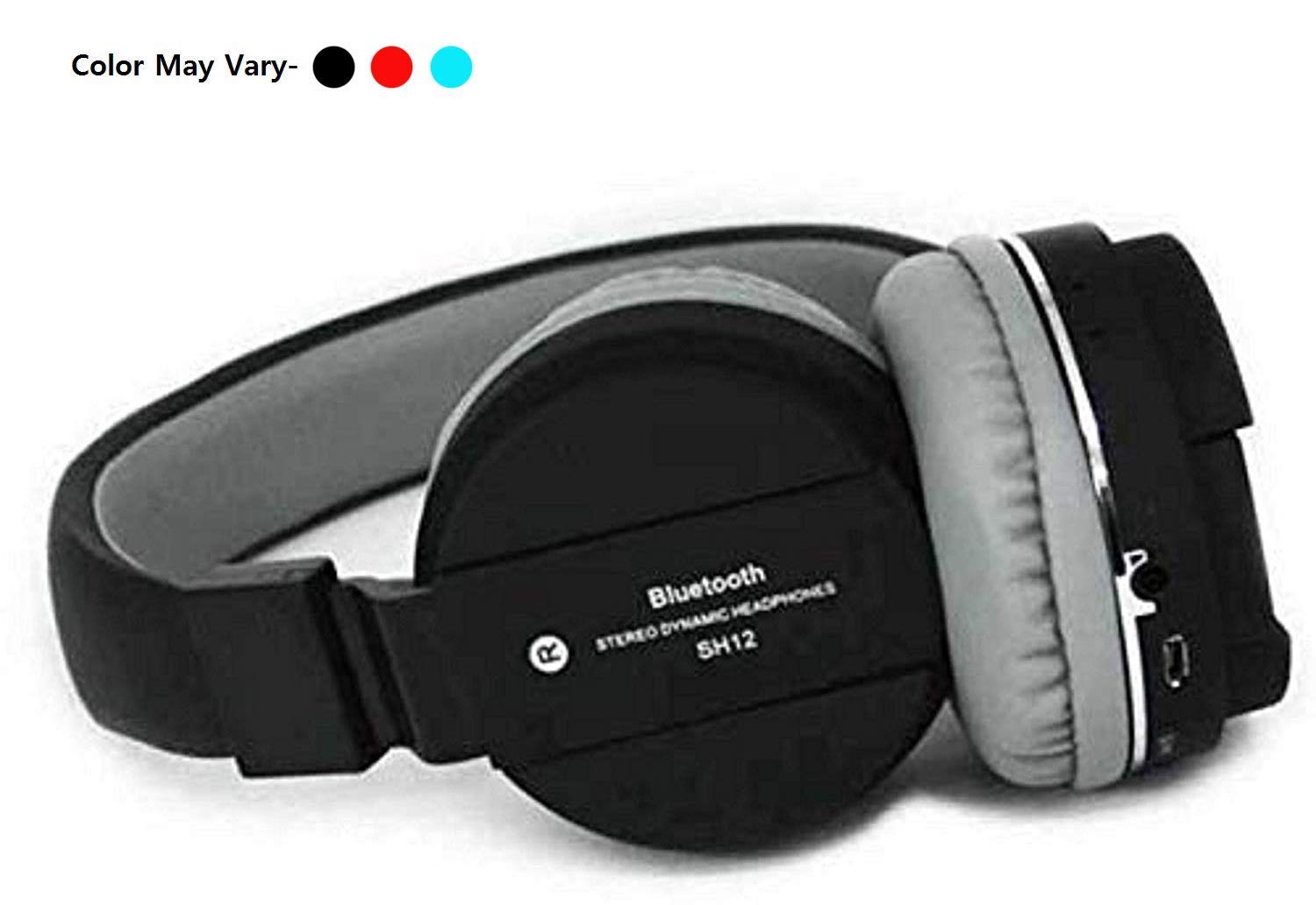 SH-12 Wireless Bluetooth Over the Ear Headphone with Mic