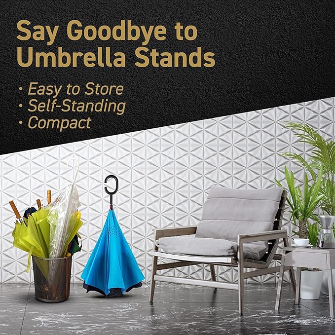 C-Shape Modern Double Layer Inverted Umbrella