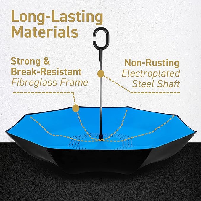 C-Shape Modern Double Layer Inverted Umbrella