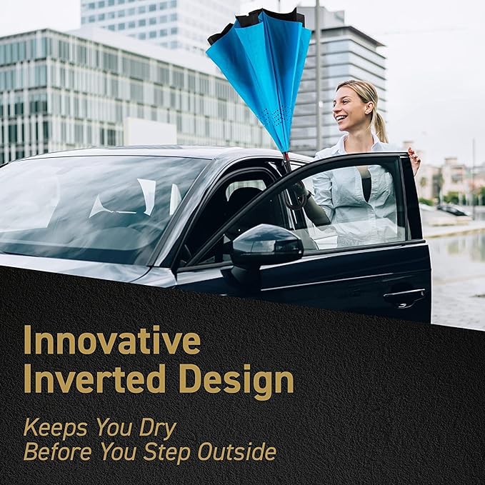 C-Shape Modern Double Layer Inverted Umbrella