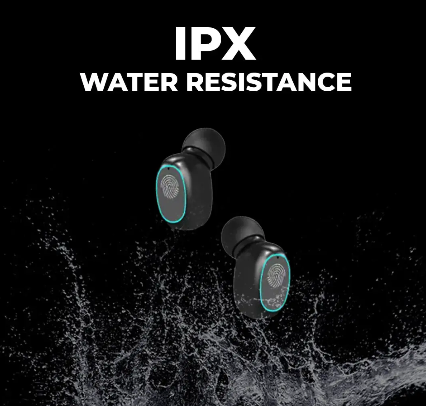 CurvePod Bluetooth Earbud | 30 Hr | High Bass | IPX Water Resistant