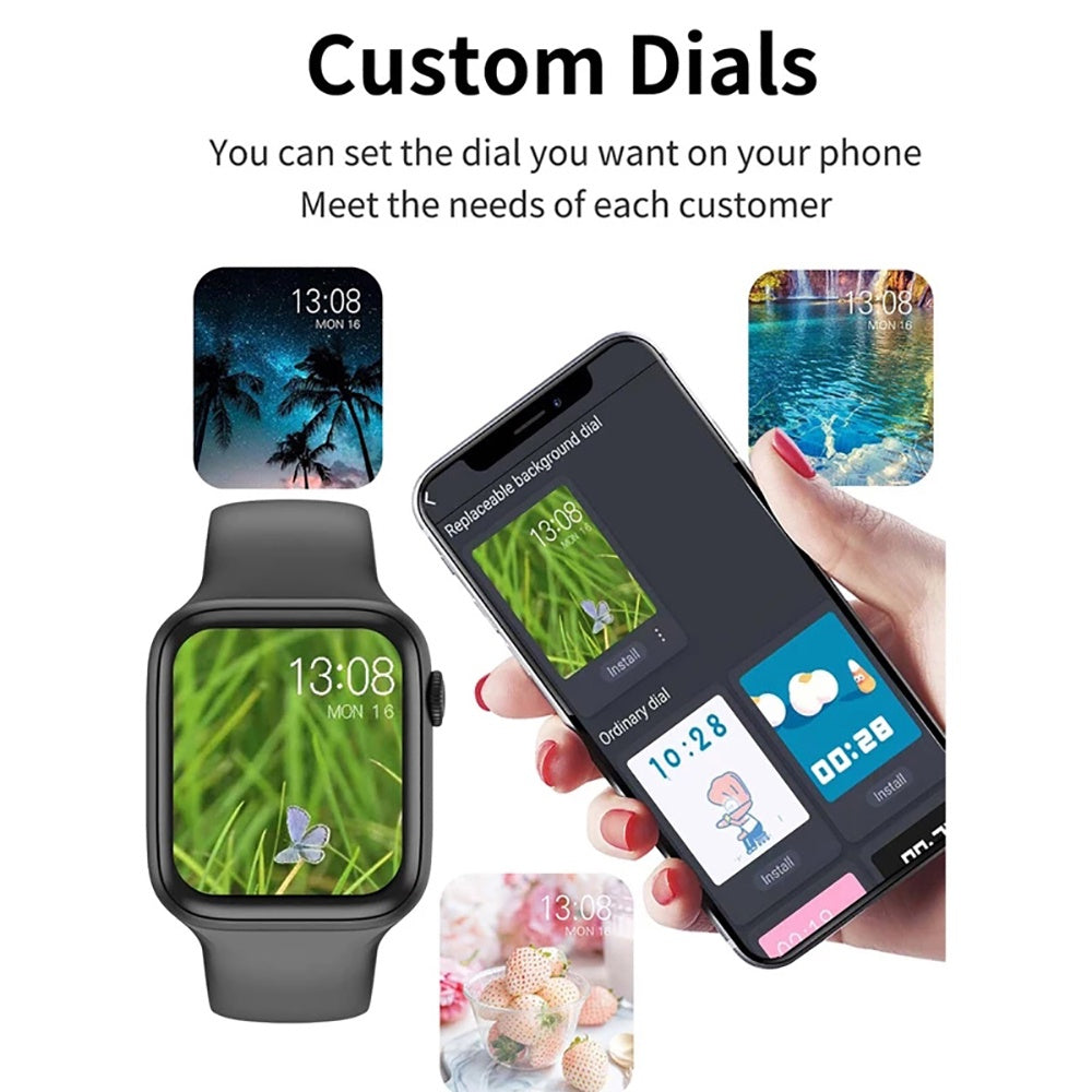 I8 Pro Max SmartWatch Bluetooth Call Wireless charging Smart Watch