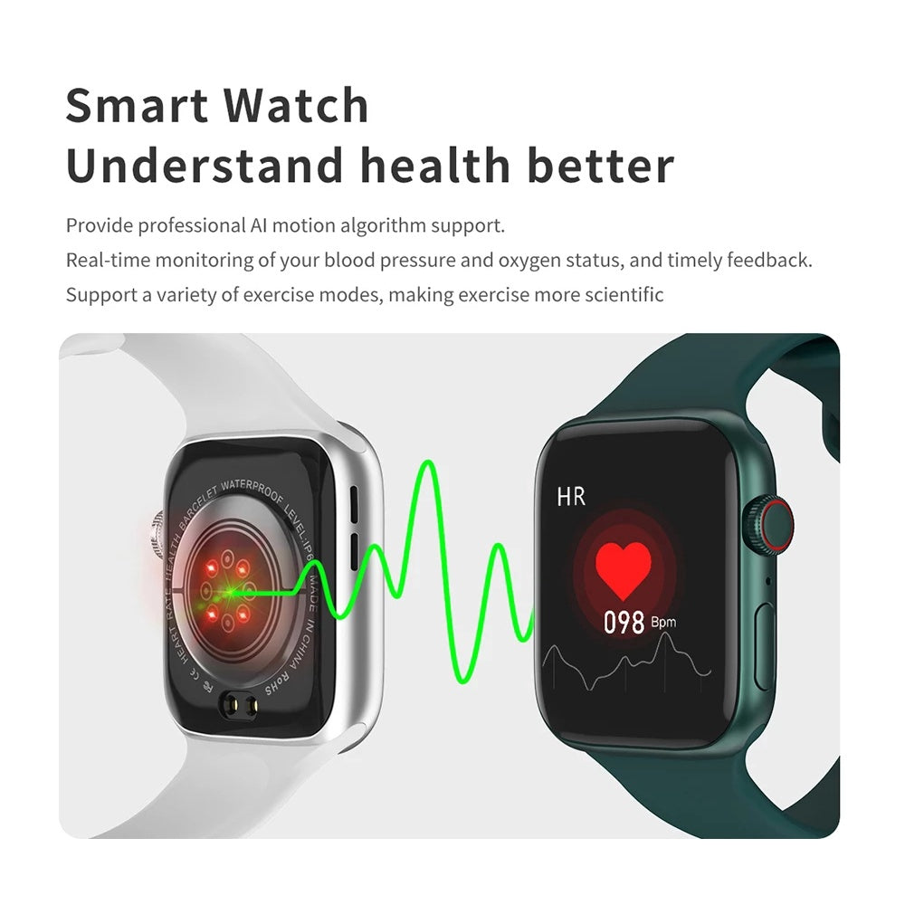 I8 Pro Max SmartWatch Bluetooth Call Wireless charging Smart Watch
