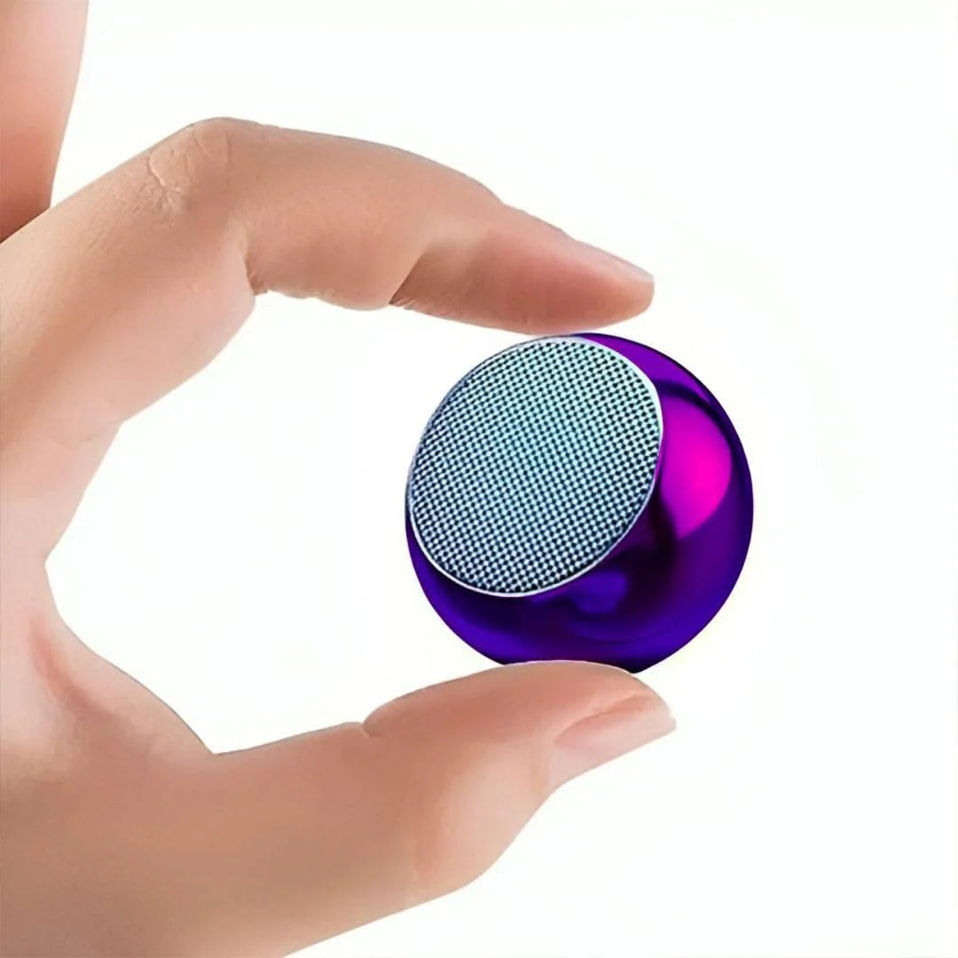 Ultra Mini Bluetooth Speaker - 3 Hr Playtime - 360 Crystal Sound & Bass