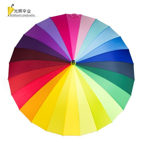 Rainbow Umbrella 24-Bone Oversized
