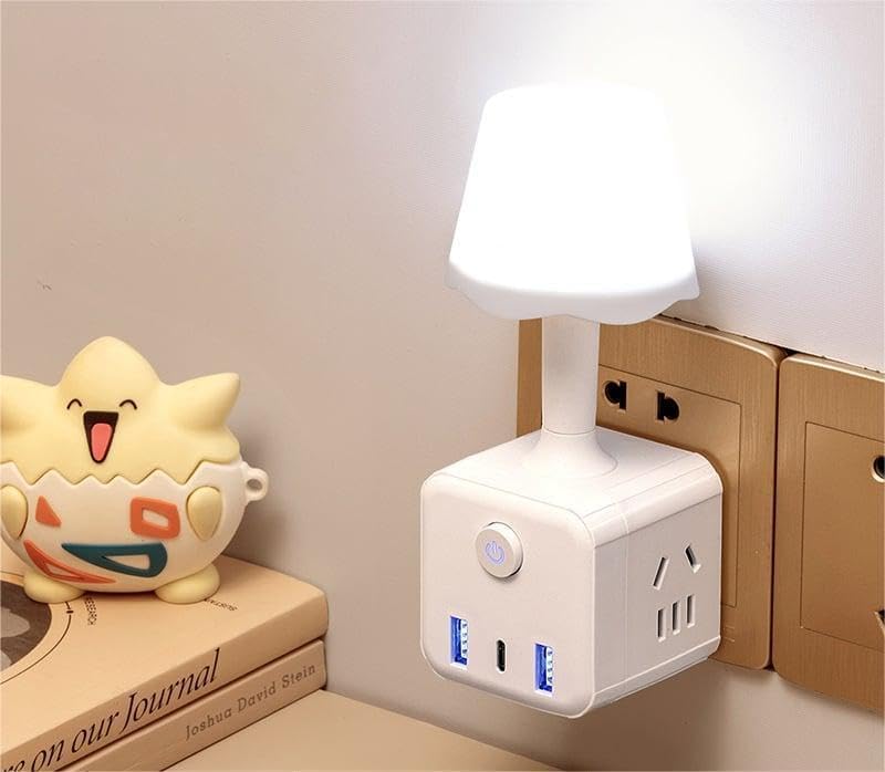 Remote Control LED Night Lamp – USB Powered, 12cm, Blue/White/Pink (Set of 3)