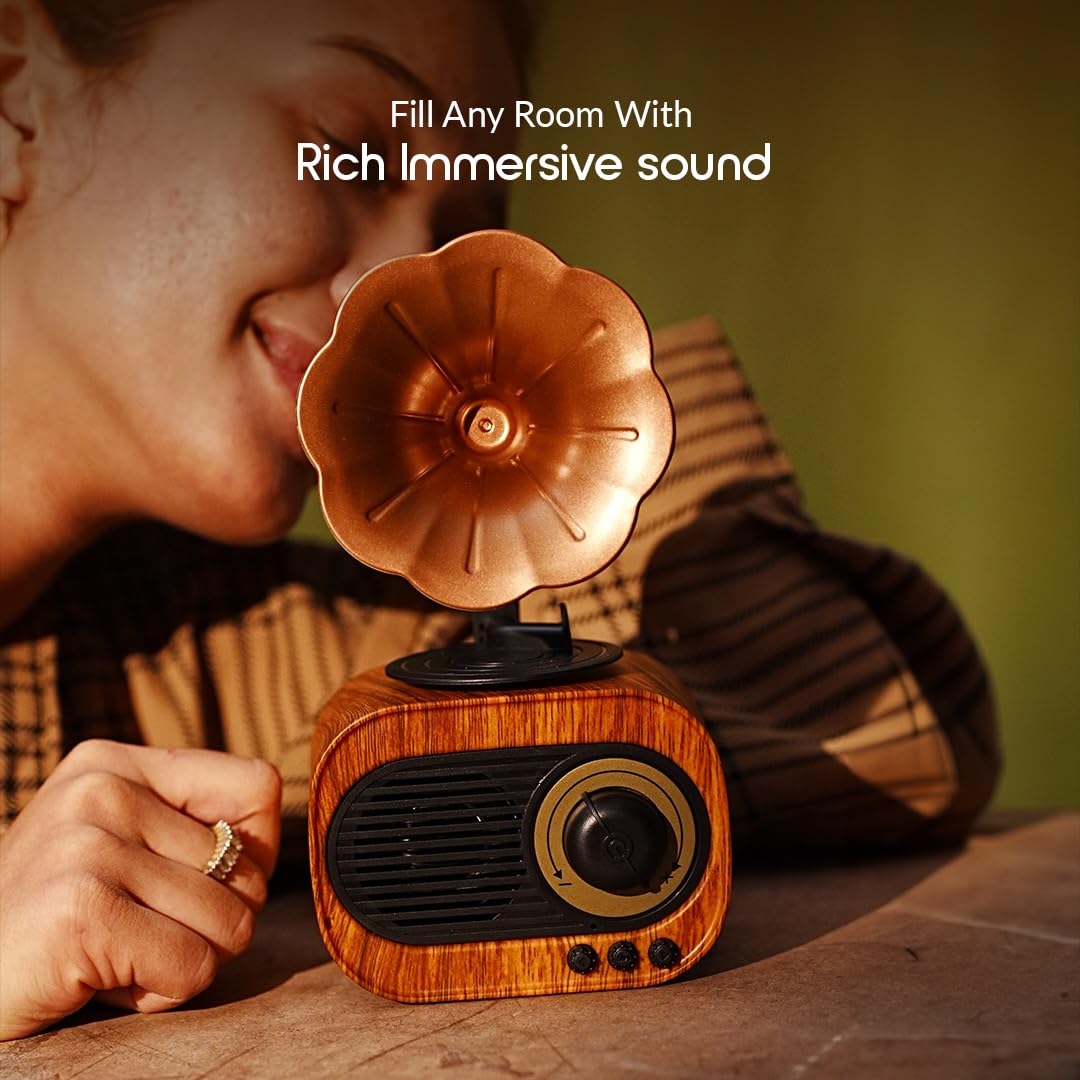 Vintage Gramophone Bluetooth Speaker 5W