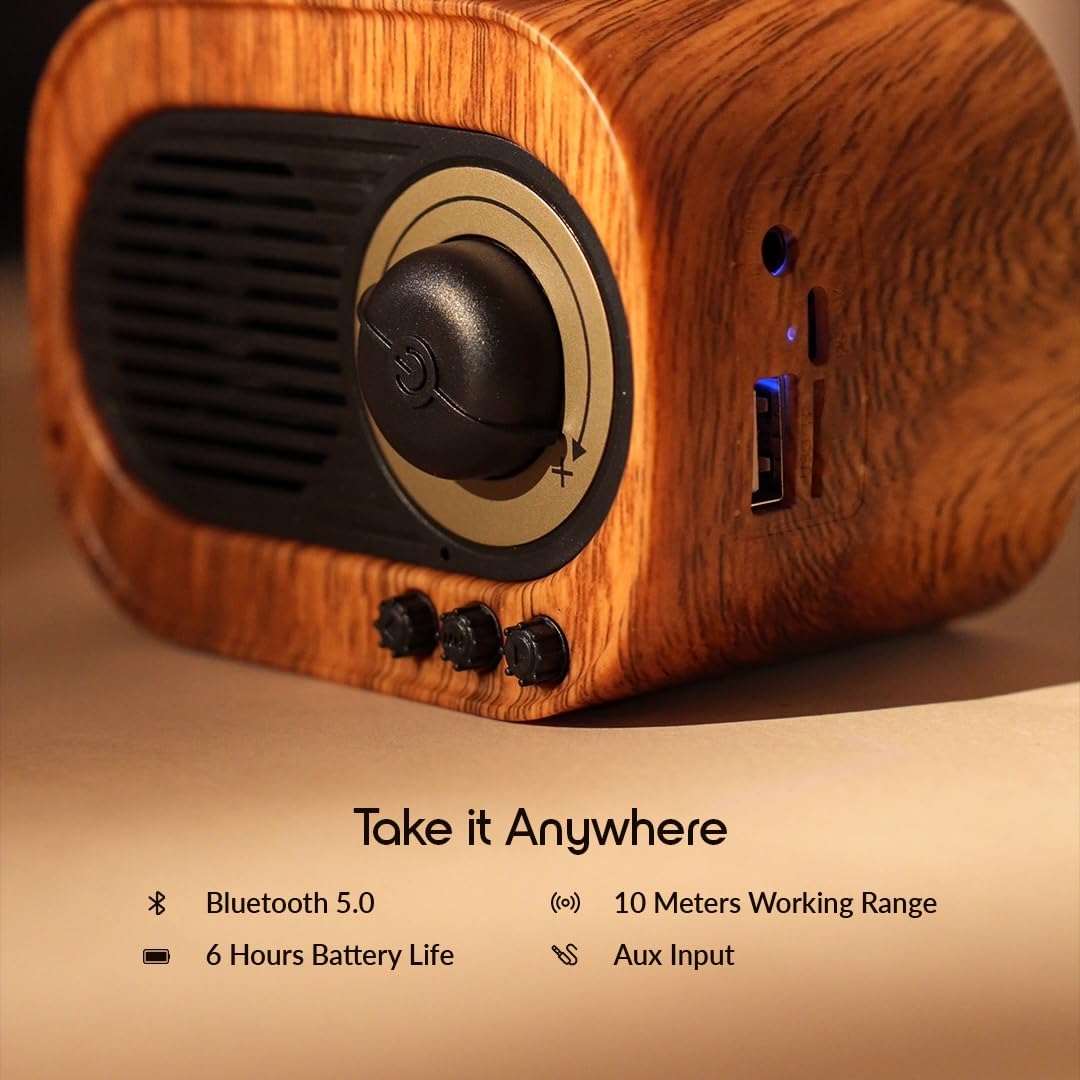 Vintage Gramophone Bluetooth Speaker 5W