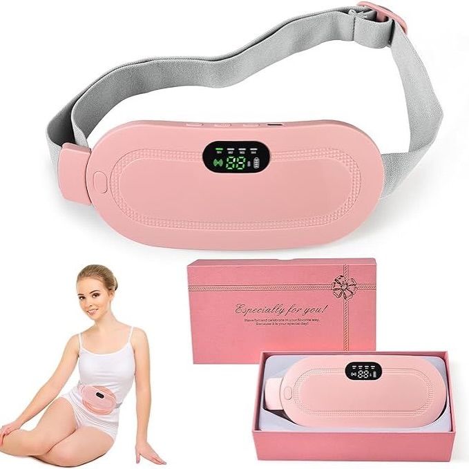 Period Cramp Relief Heating Pad with 4 Massage Modes