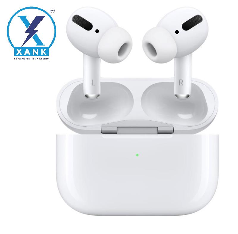 Air-pods Pro with Wireless Charging Case with Sensor Enabled Bluetooth Headset (White, True Wireless)