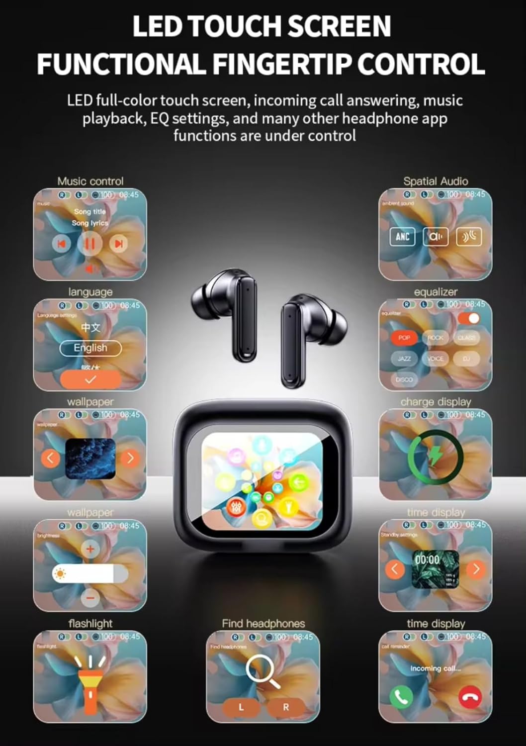 Gen Pod Bluetooth Sport Earphones with Touch Display & Noise Reduction