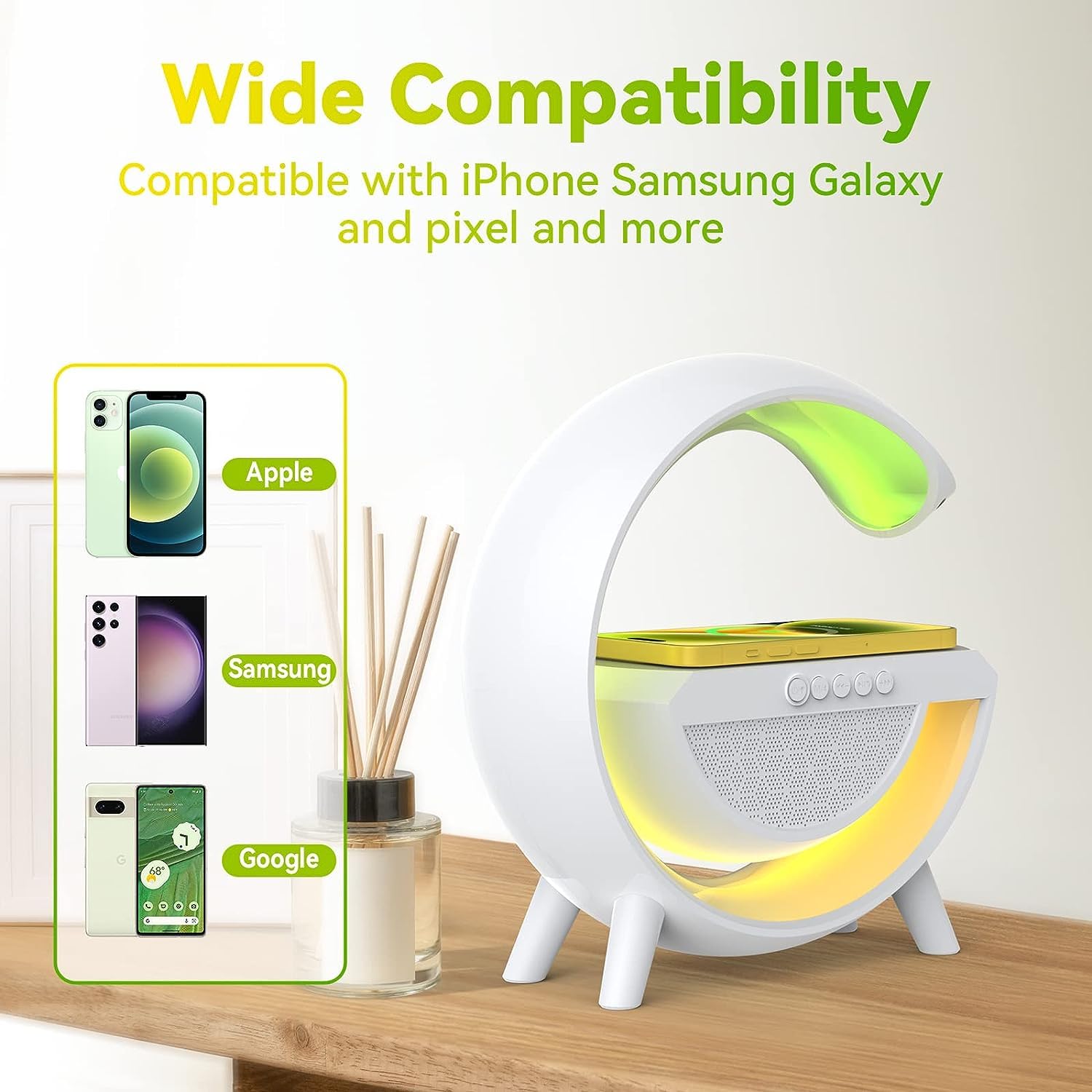 G-Shape LED Lamp Wireless Charger