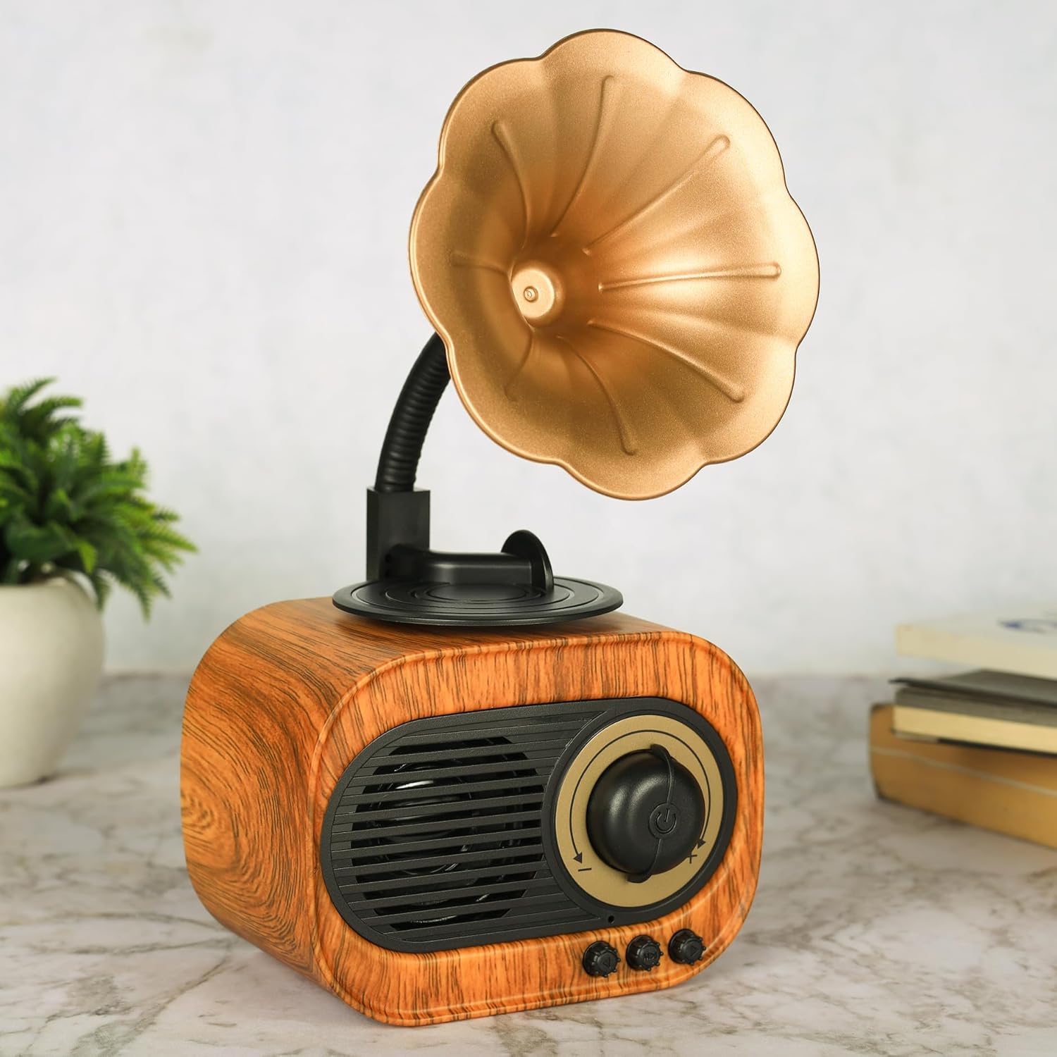 Vintage Gramophone Bluetooth Speaker 5W
