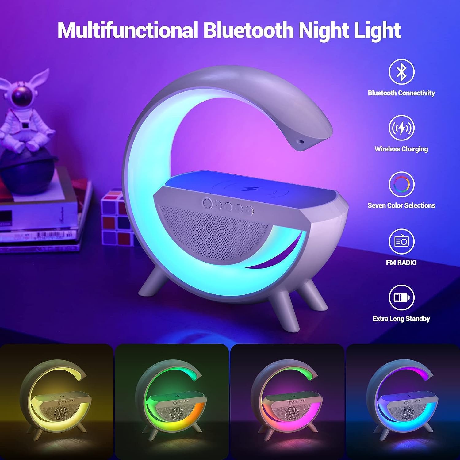 G-Shape LED Lamp Wireless Charger