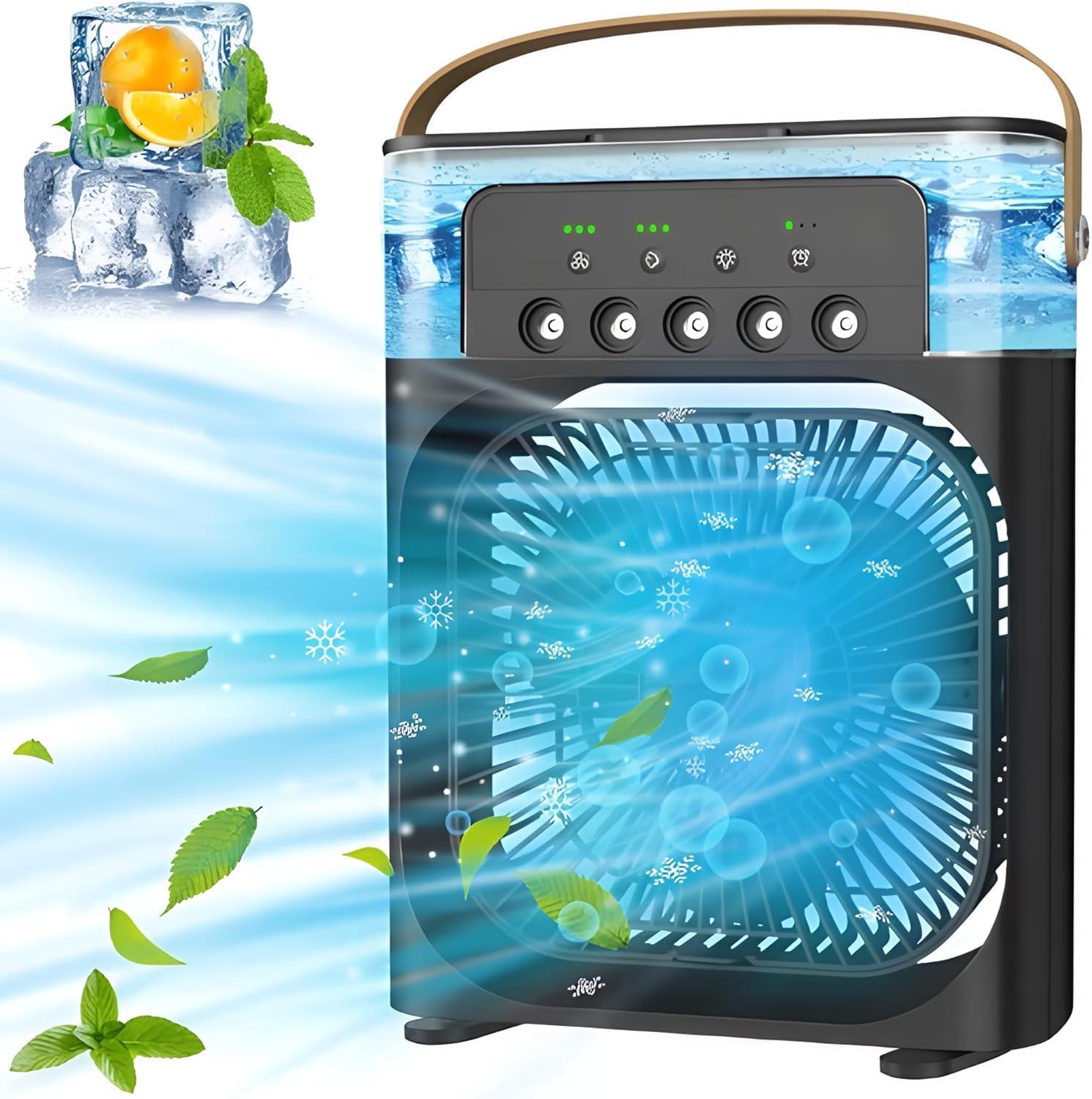 Portable Air Cooling Misting Fan for office, room, desk and car