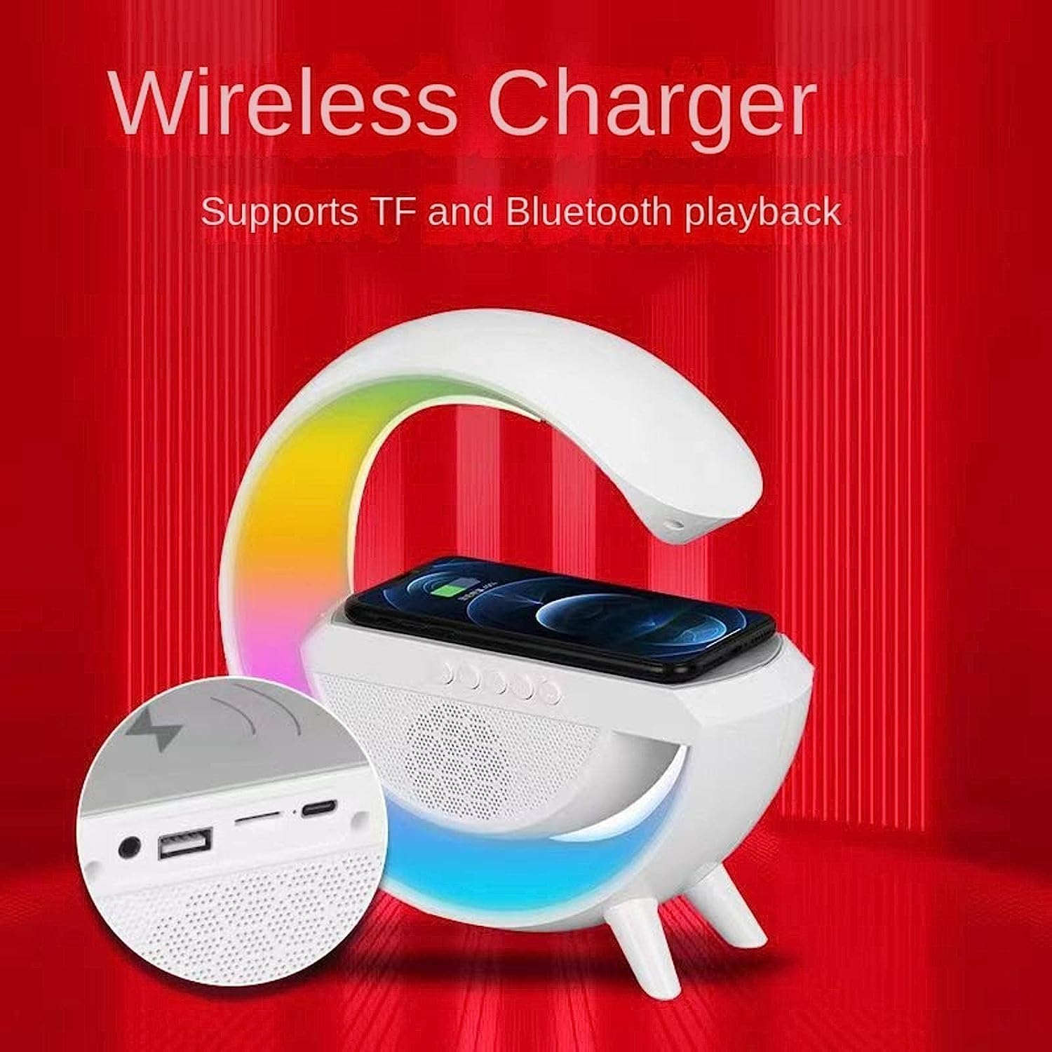 G-Shape LED Lamp Wireless Charger