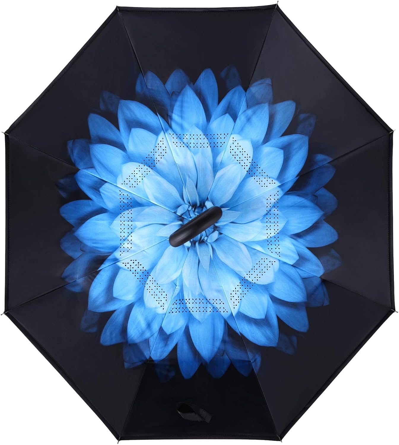 Inverted Reverse Umbrella – Windproof, Double Layer, C-Shaped Handle
