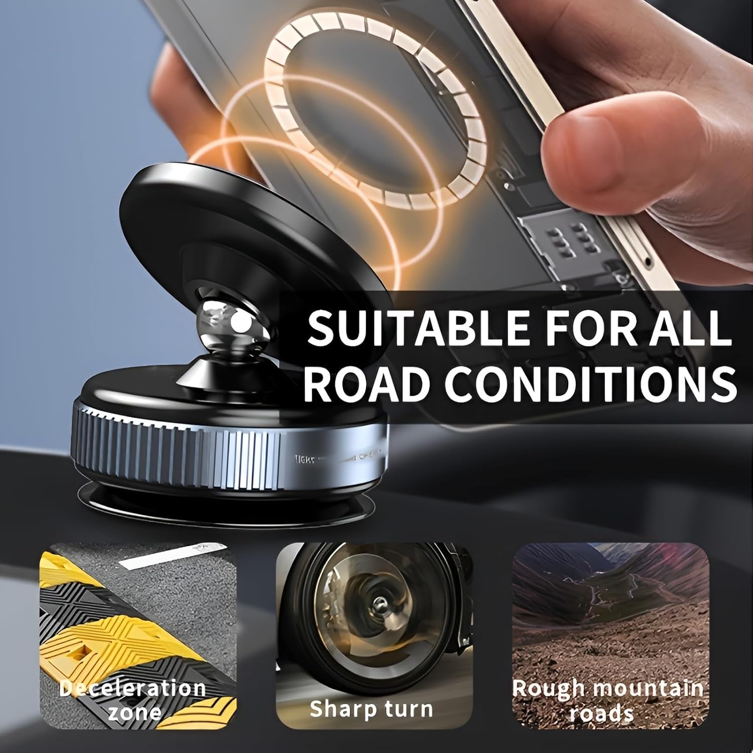 360° Vaccum Magnetic Phones Holder