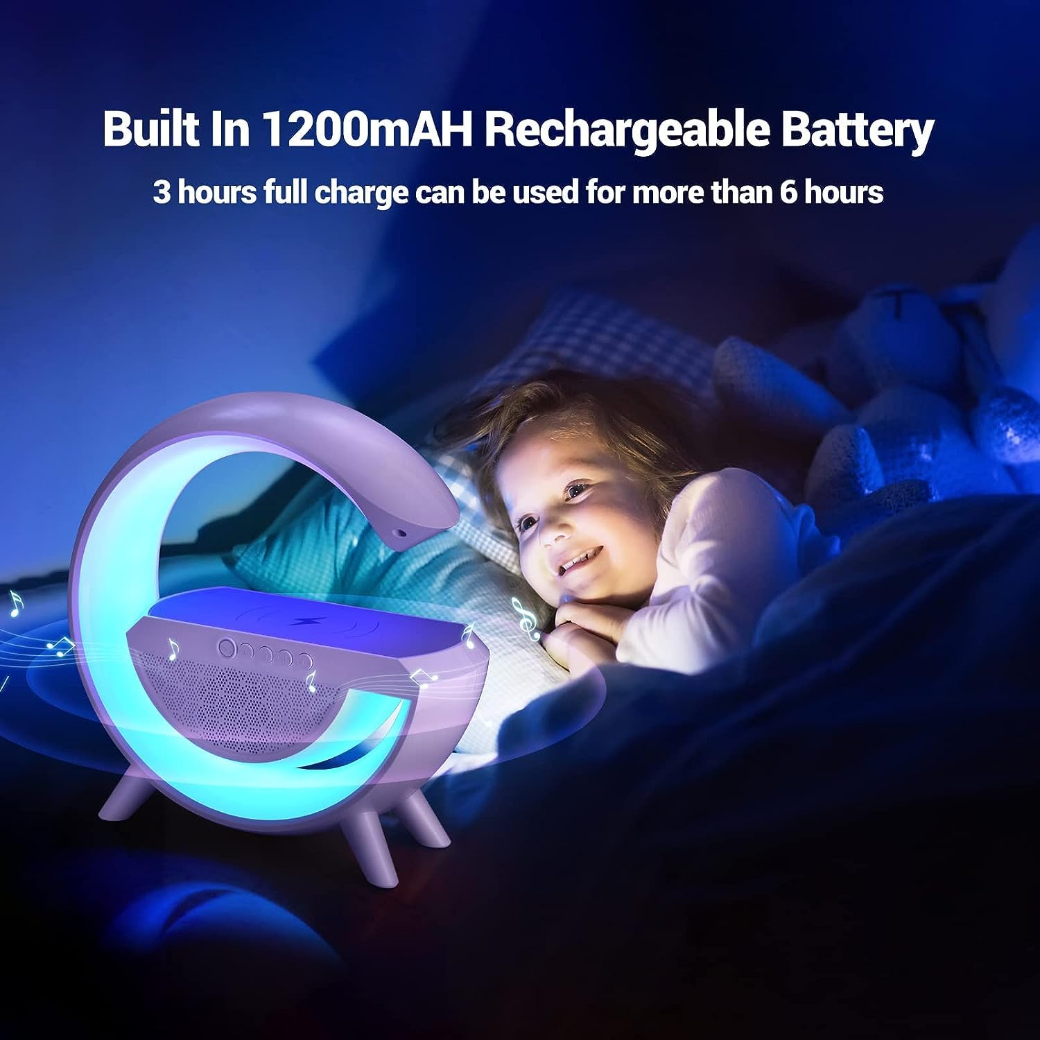 G-Shape LED Lamp Wireless Charger