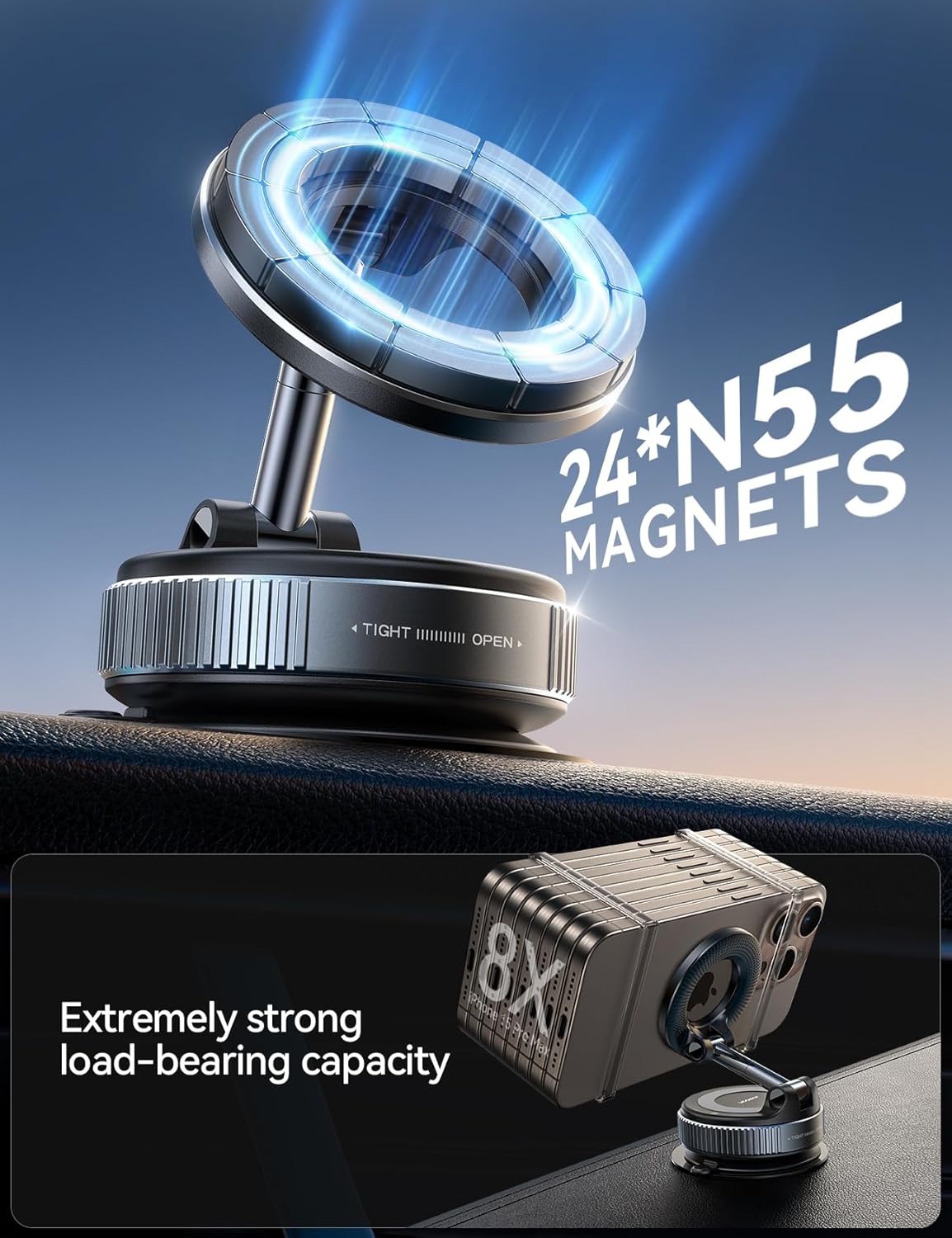 Vacuum Suction Cup Phone Mount