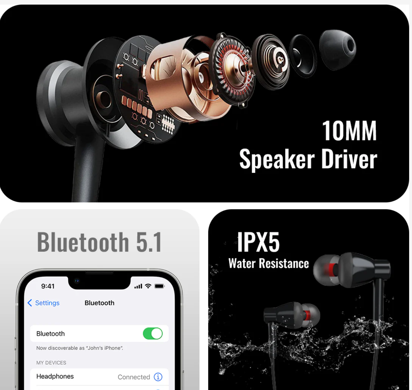 Blaze 200 Bluetooth Neckband | 40 Hr | High Bass | IPX Water Resistant