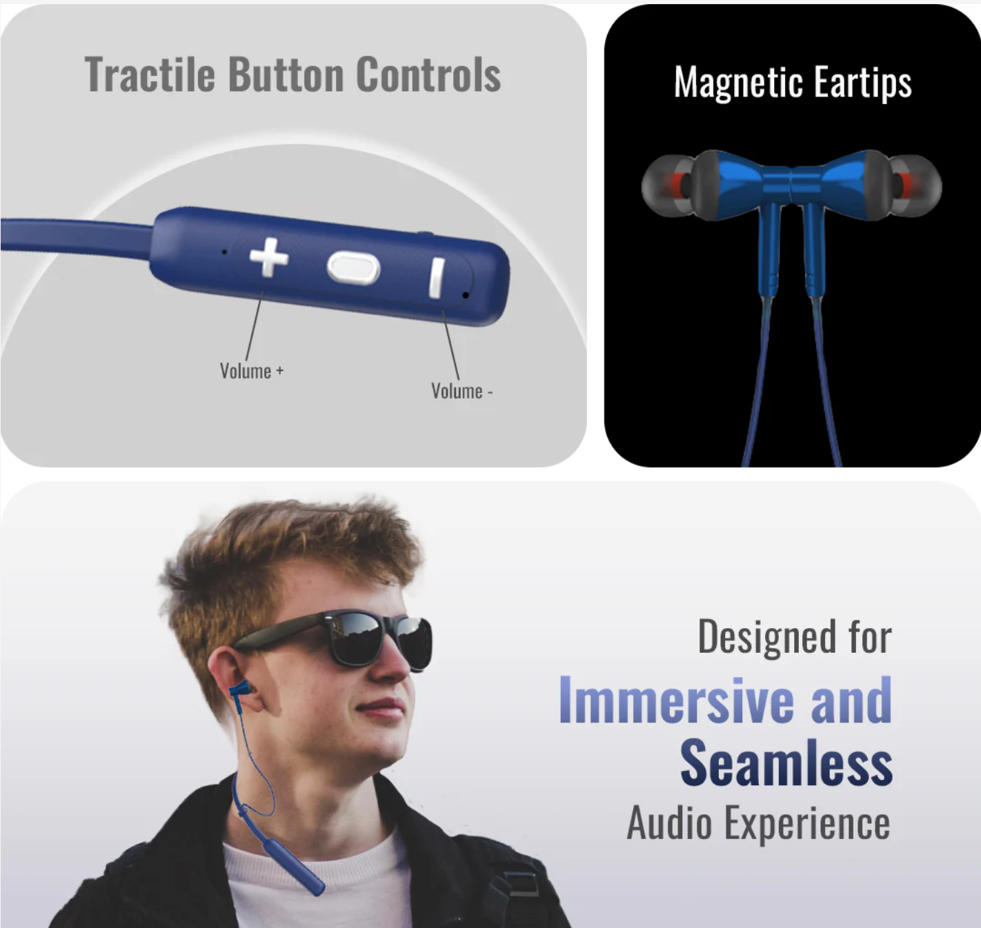 Blaze 200 Bluetooth Neckband | 40 Hr | High Bass | IPX Water Resistant