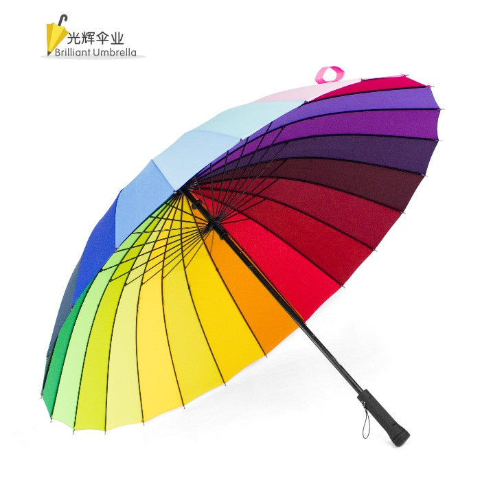 Rainbow Umbrella 24-Bone Oversized