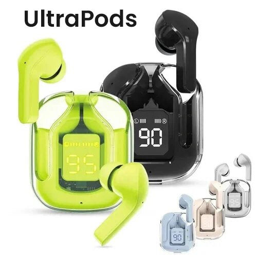 UltraPod Bluetooth Earbuds | 10 Hr Playtime | High Bass | IPX Water Resistant