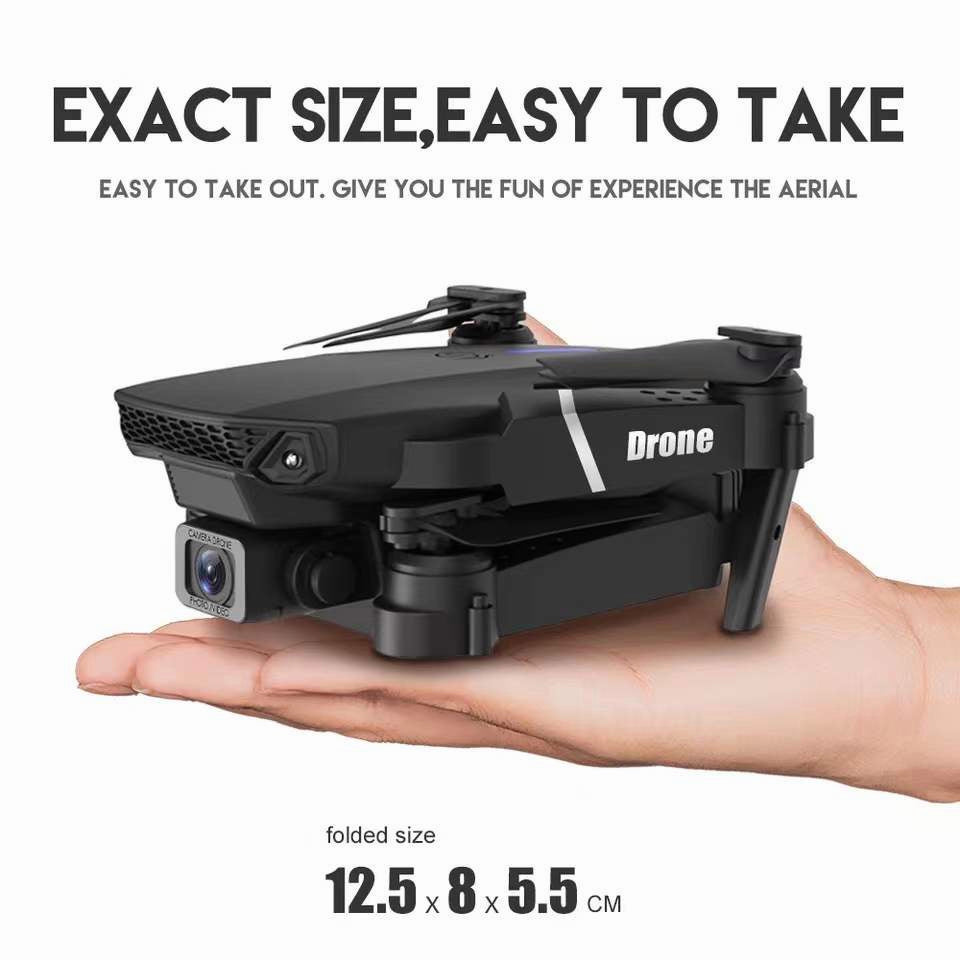 Dual Camera Drone E88 Pro RC Quadcopter Mainan Remote Dron Mini With Camera