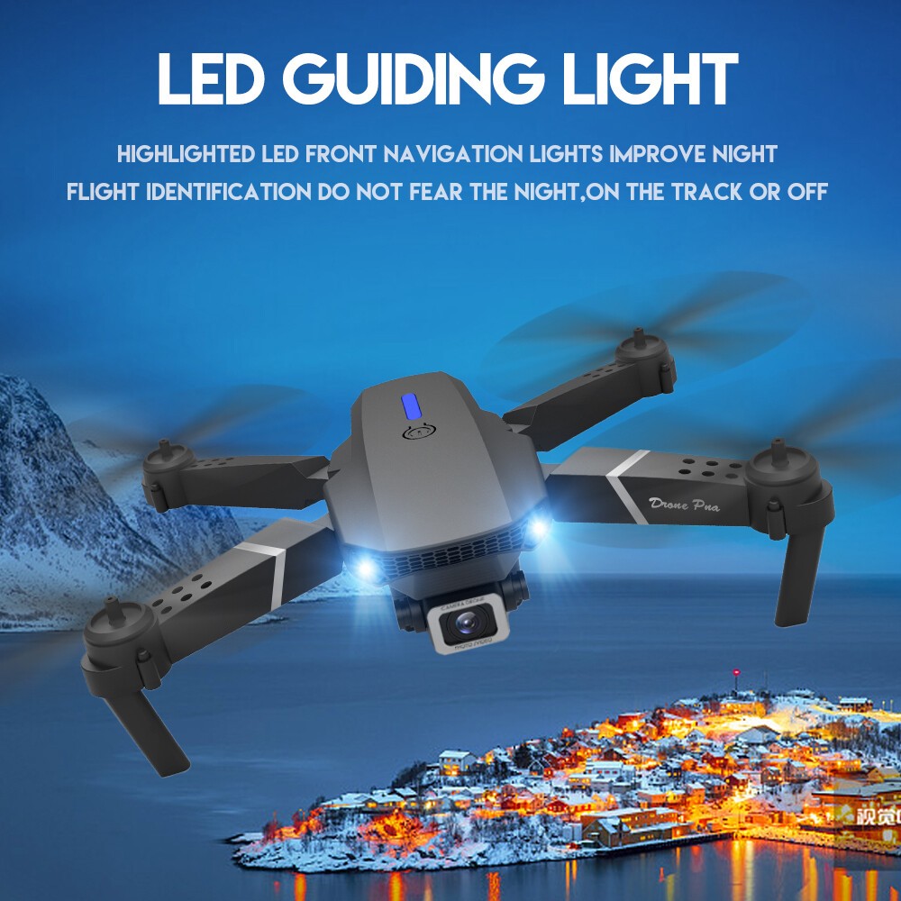 Dual Camera Drone E88 Pro RC Quadcopter Mainan Remote Dron Mini With Camera