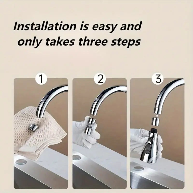 Universal 360° Rotating Kitchen Faucet Extender
